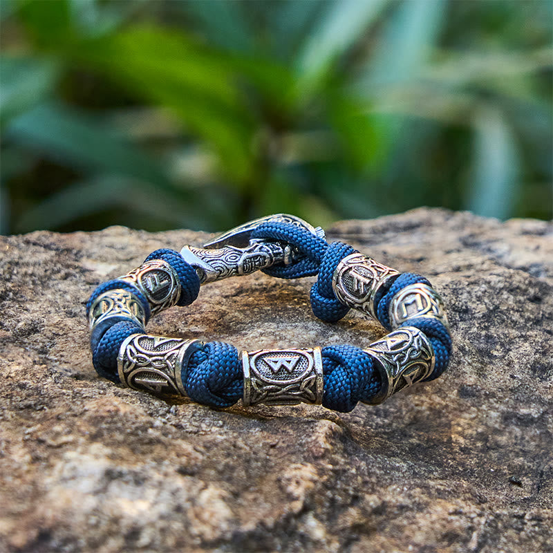 Rune Axe Braided Bracelet