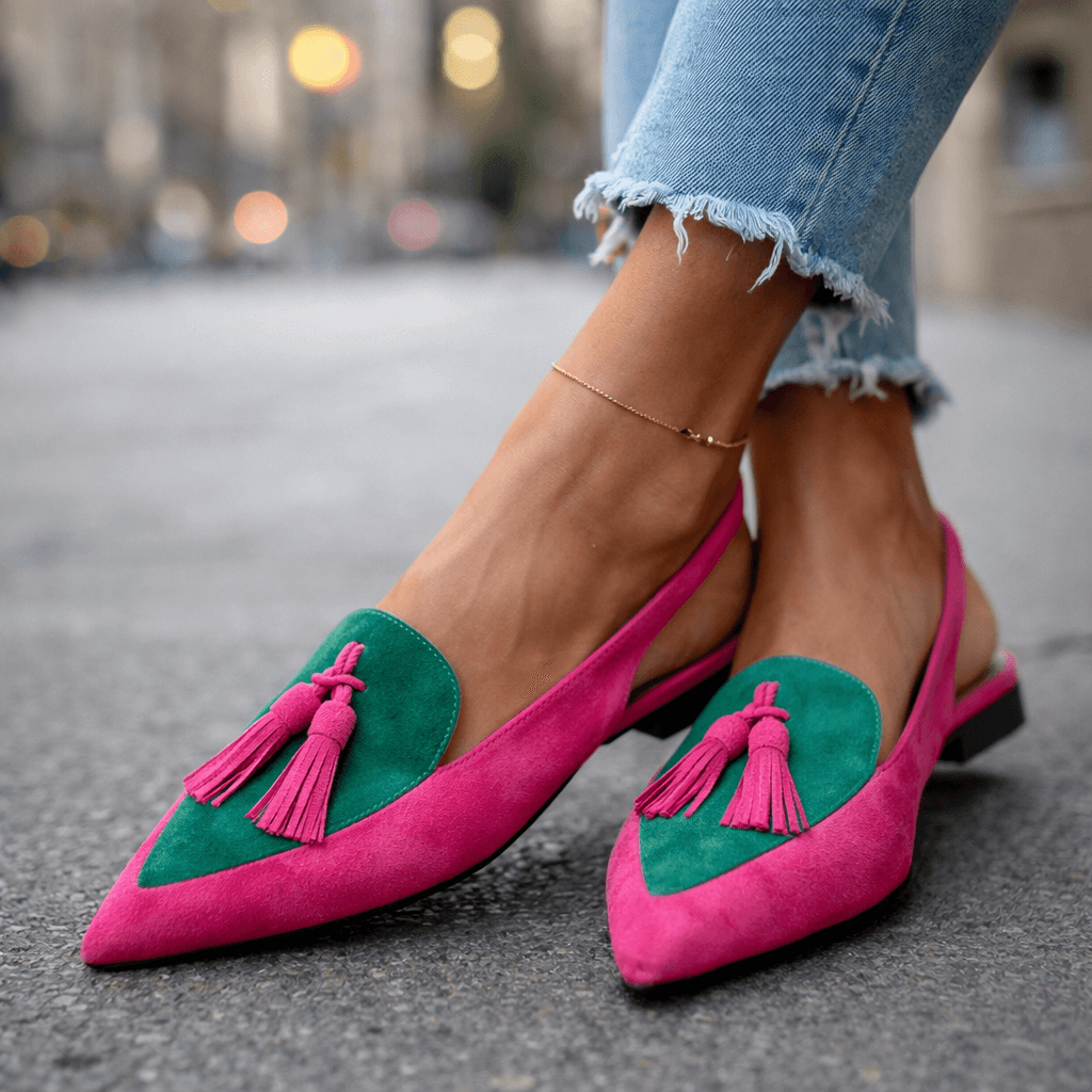 Harper | Tassel Slingback Flats