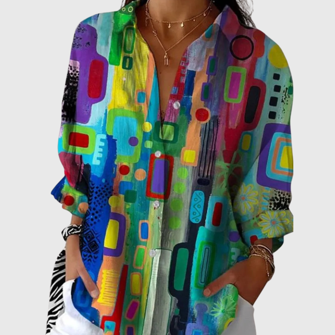 Deborah™ | Colourful Printed Blouse