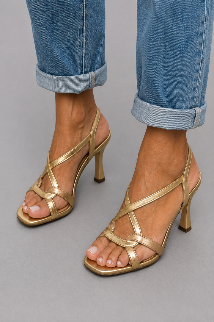 Cassie | Golden Charm Heels