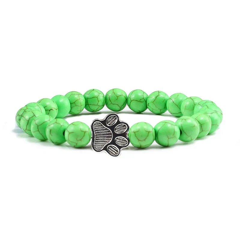 Crystal Paw Beaded Bracelet