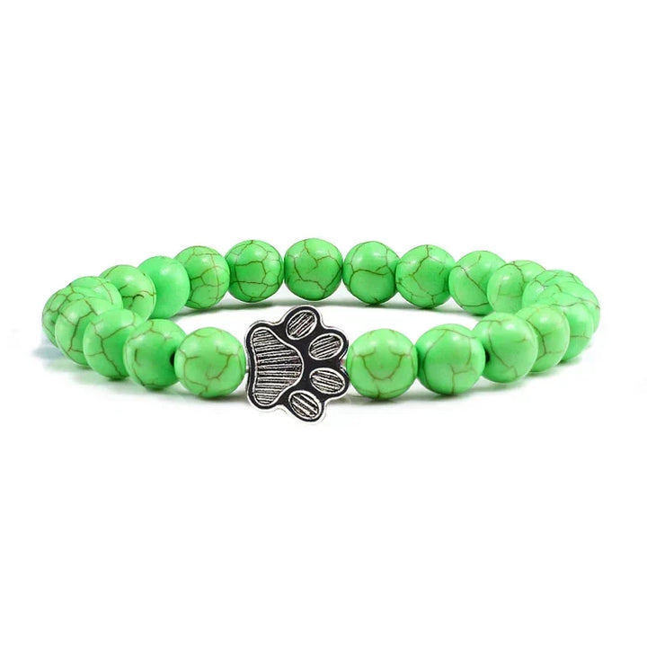 Crystal Paw Beaded Bracelet