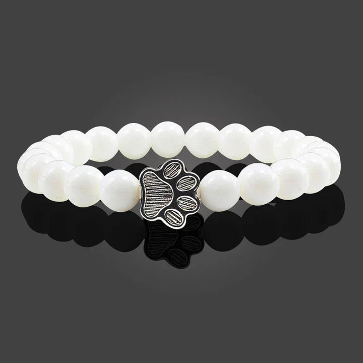 Crystal Paw Beaded Bracelet