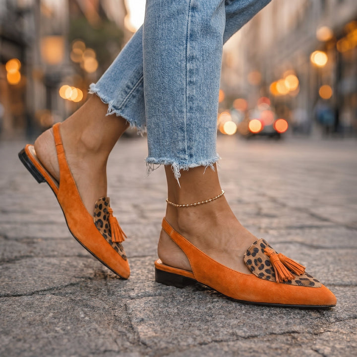Harper | Tassel Slingback Flats