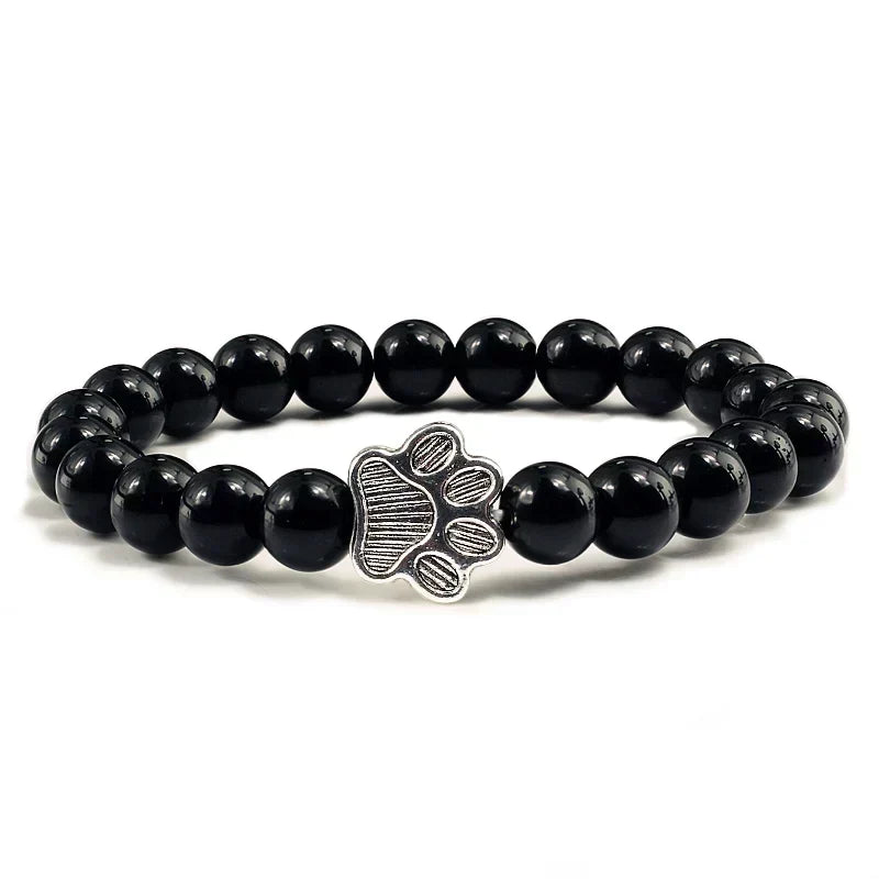 Crystal Paw Beaded Bracelet