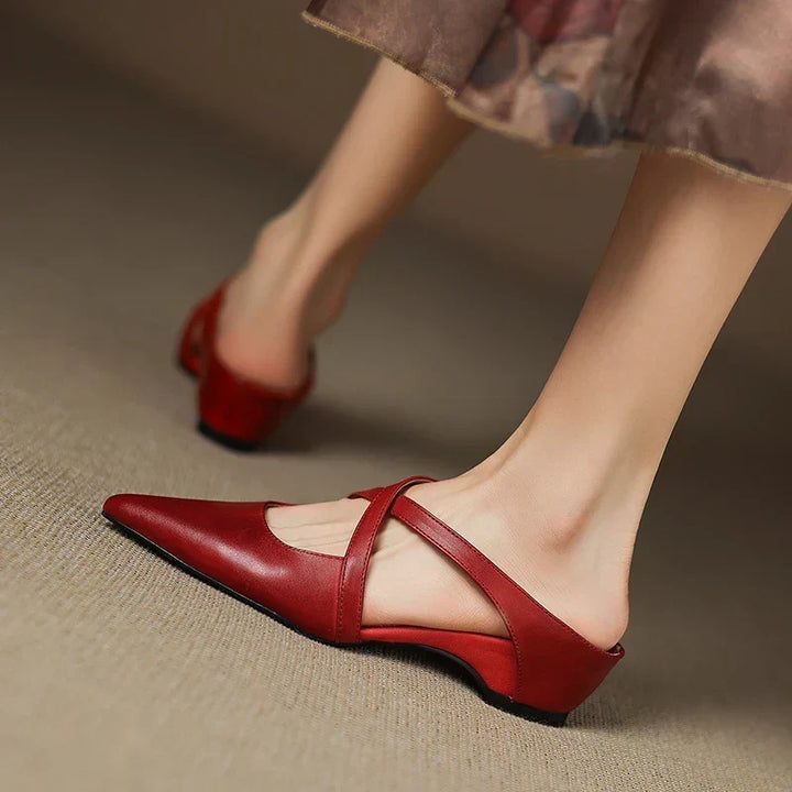 Charlotte | Elegant Pointed Mary Jane Flats