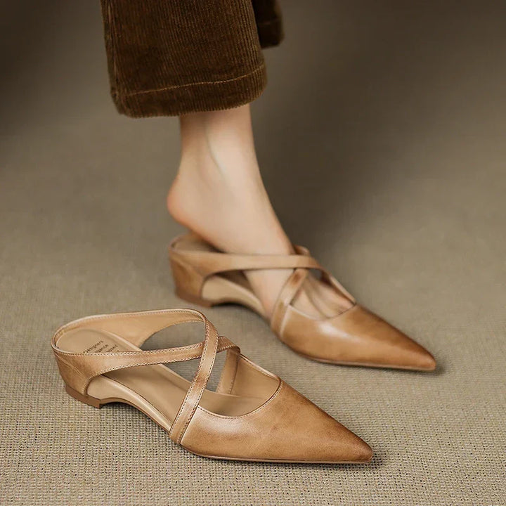 Charlotte | Elegant Pointed Mary Jane Flats