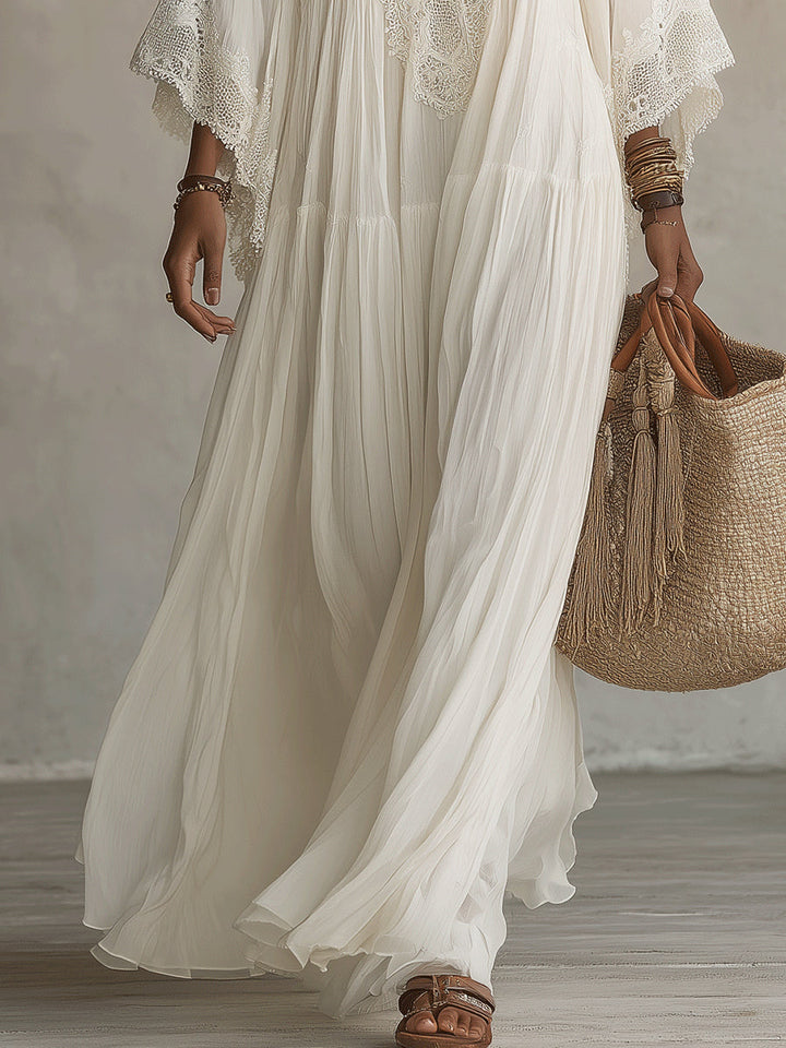 Carla | Elegant Dress with Bat Sleeves