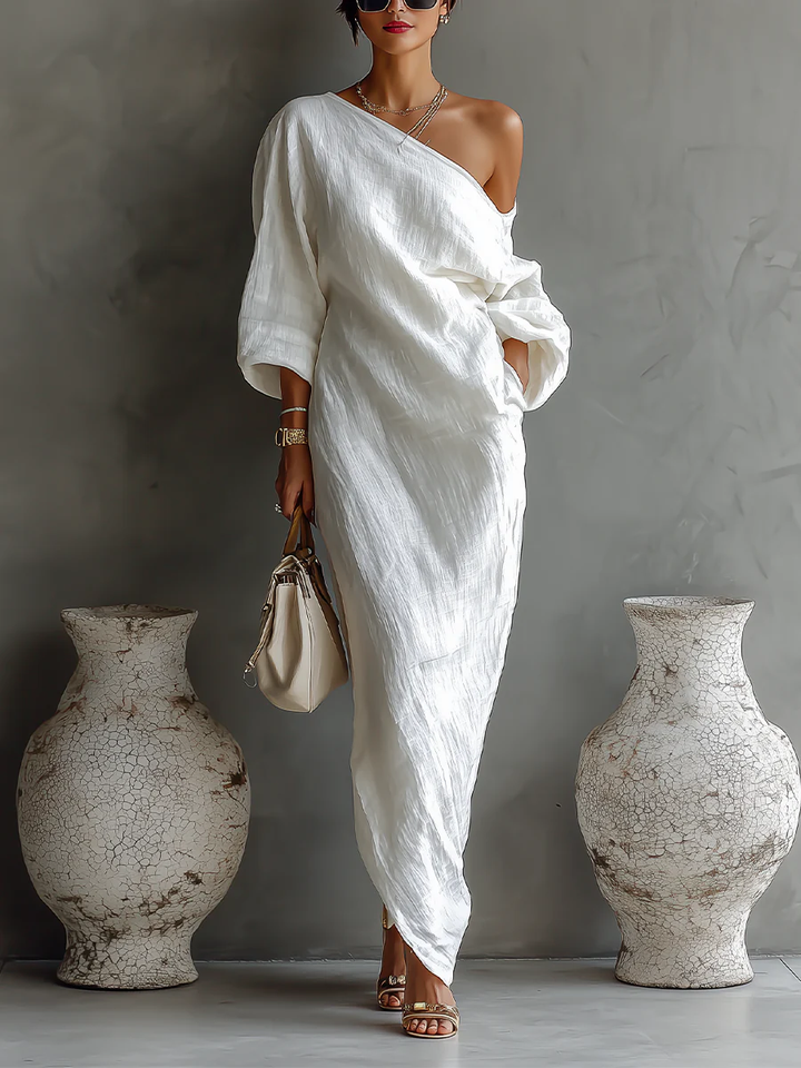 Aurora | Elegant Off-Shoulder Dress