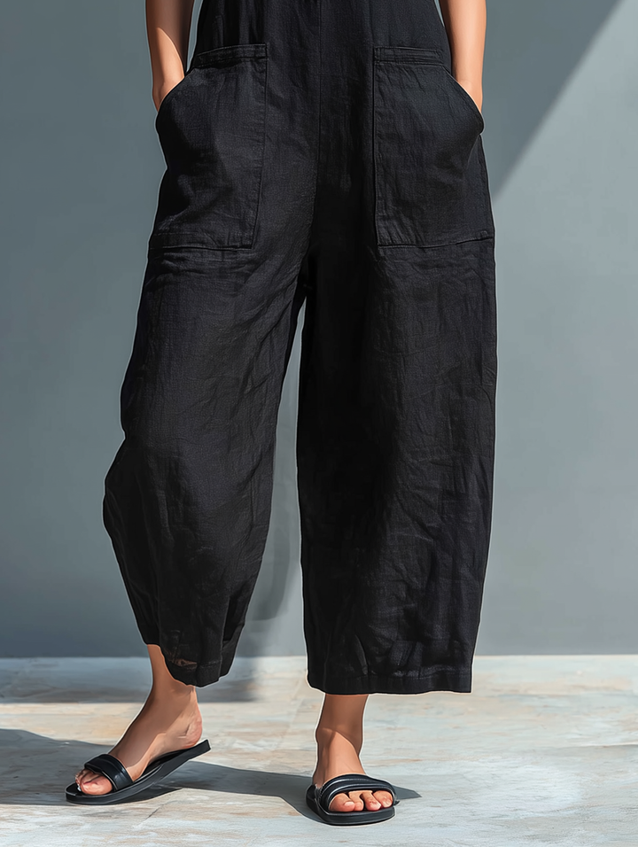 Teresa | Long Fluid Jumpsuit with Pockets