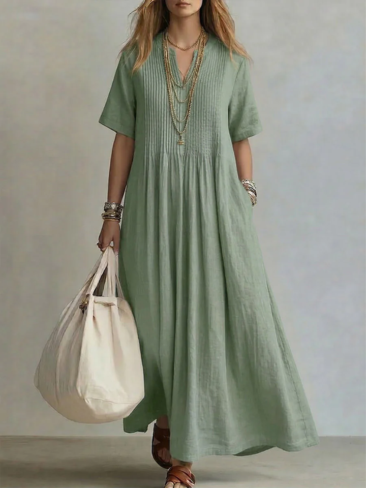 Rose | Elegant Pleated Dress