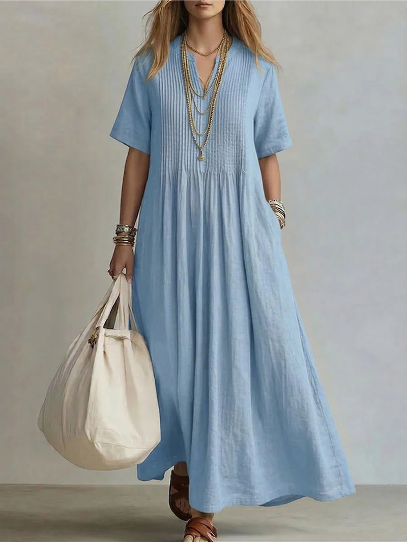 Rose | Elegant Pleated Dress