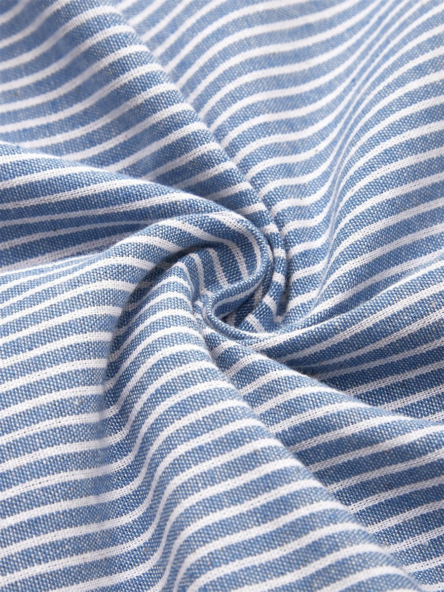 Siva | Elegant Midi Striped Dress