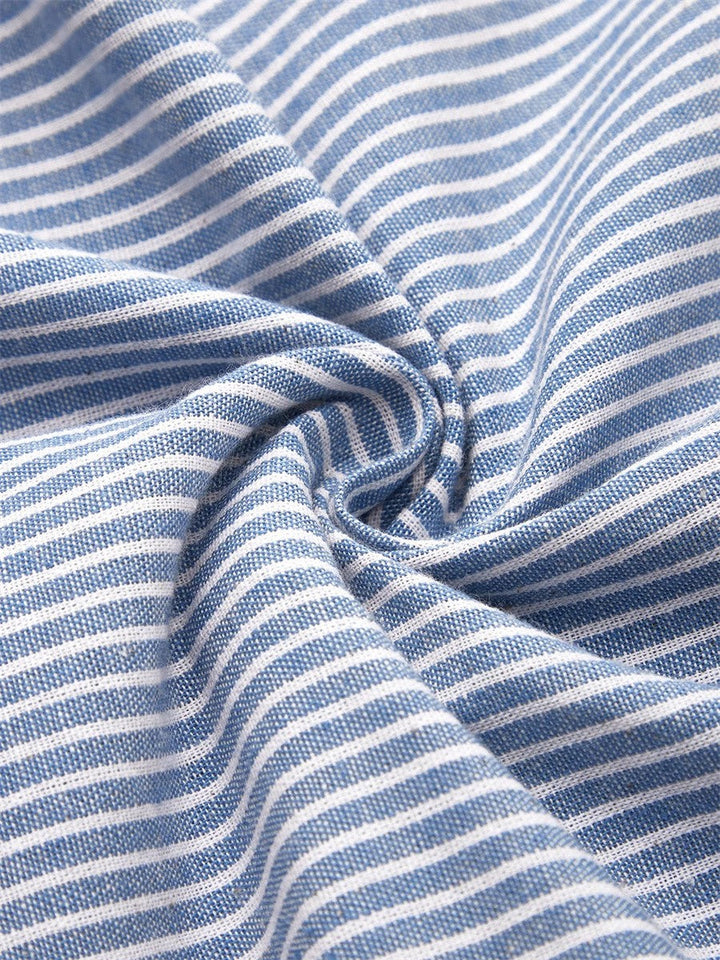 Siva | Elegant Midi Striped Dress